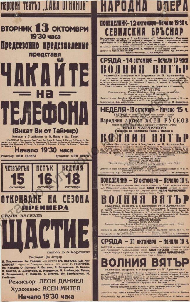 Афиш Севилският бръснар, Волният вятър