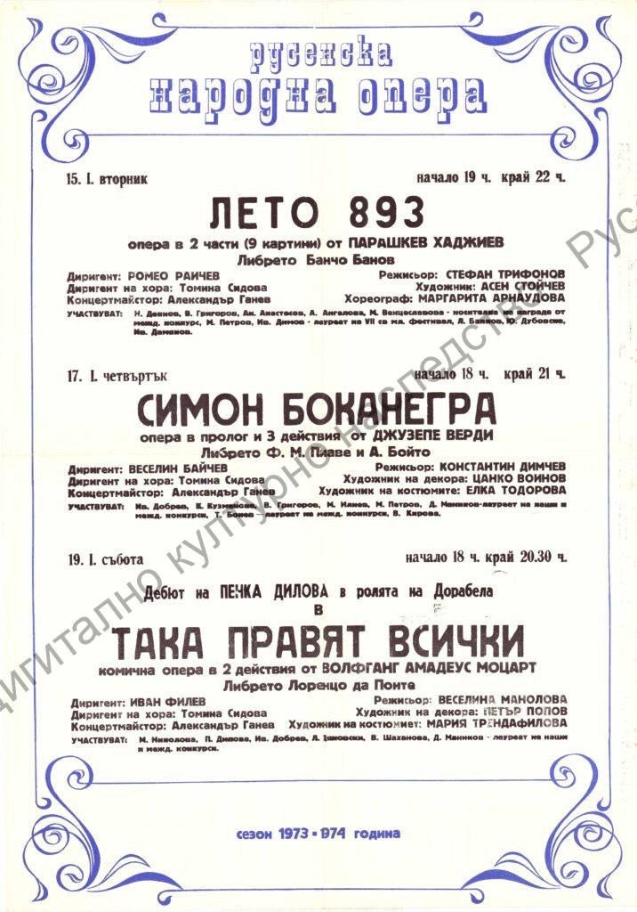 Афиш Лето 893, Симон Боканегра, Така правят всички