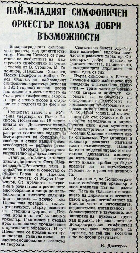 Най-младият симфоничен оркестър показа добри възможности