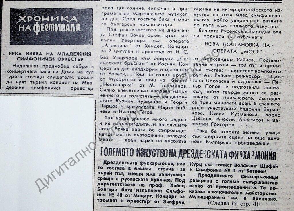 Хроника на фестивала